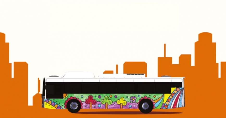bus electriques dessin cover costa rica decouverte